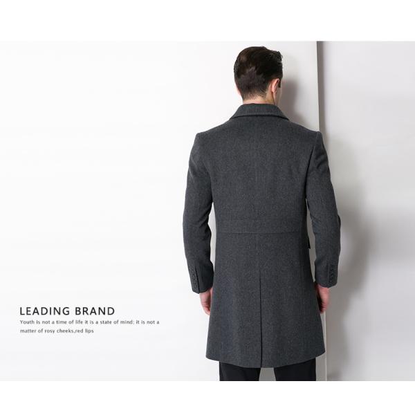 НЕТ Мужское пальто с капюшоном Кашмирный пальто 90% шерсти 10% Кашмирный двойной грудью Средняя длина