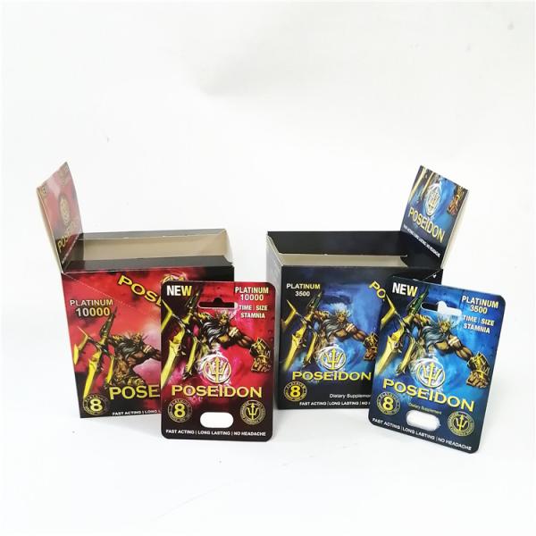 Реклама печатая упаковку таблетки повышения изготовленного на заказ носорога коробки бумажной карты изготовленного на заказ мужскую кладет розовый Pussycat в коробку