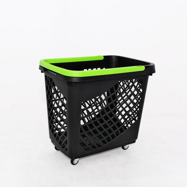 4 развертка корзины вагонетки колес 65L HDPP пластиковая
