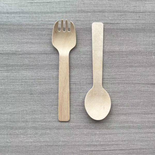 Package Size 100.00cm * 80.00cm * 60.00cm Natural Biodegradable Disposable Wooden Cutlery