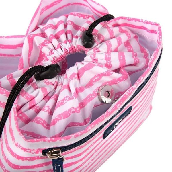 Cosmetic Organizer Stylish,Travel Toiletry Bag with Brushes Holders Cosmetic Bag