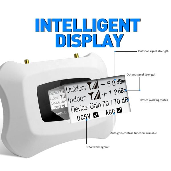 LCD 天井八木アンテナ 2G 4G 信号ブースター DCS 1800MHz (100-300m2 カバー範囲)