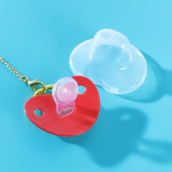 Custom Silicone Infant Nipple Luxury Baby Bling Blank Sublimation Pacifiers Clips