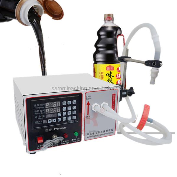 Food Grade Small Liquid Filling Machine  Semi-automatic 304 Stainless Steel for Juice, Honey, Oil, Soda Water 17L/min