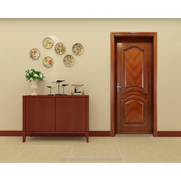 Single Panel HDF Wood Doors PU Painting 2.1m Height Solid Wood Door Slab