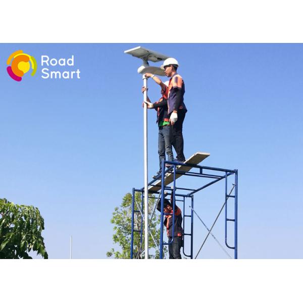 15W IP65 Solar Panel Street Lights Battery Backup With 3000-6500K CCT