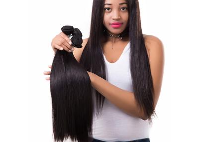 Cabelo reto natural malaio da polegada malaia preta natural das extensões 10-30 do cabelo