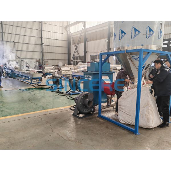 plasticPP PE PET ABS recycling pelletizing line machine