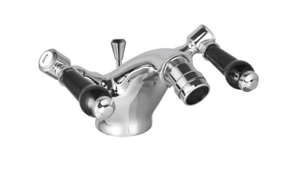 Chrome Finish Bristan Bidet Taps Monobloc With Double Handle T8153