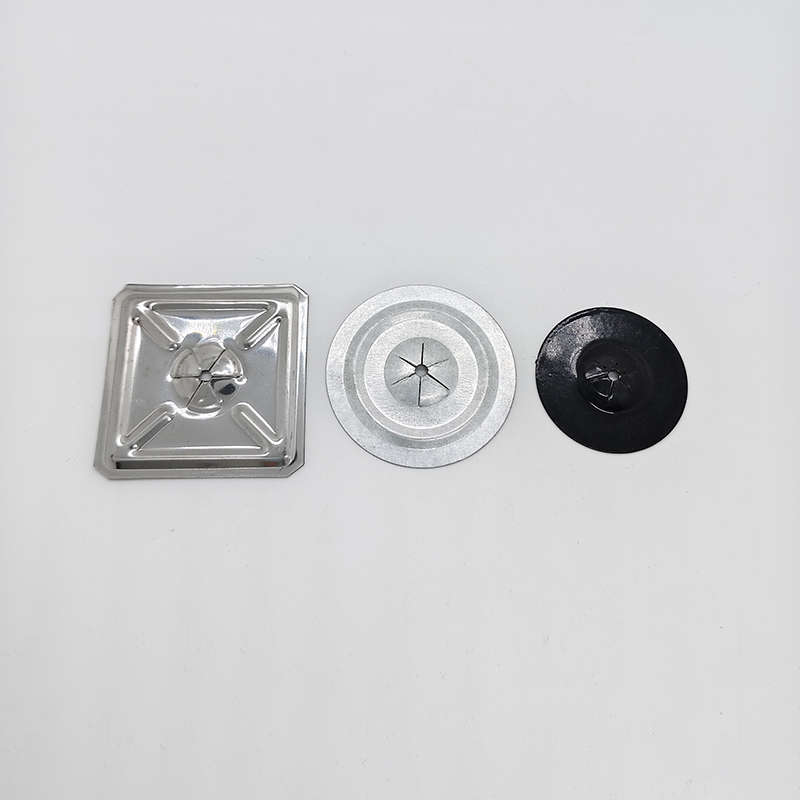 38mm Square Self Lock Washer Mild Steel Washers Zinc Plated Surface Finish for Fastening Insulation Materials