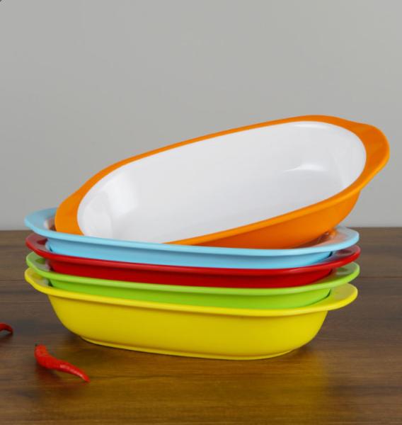Hot Selling Food Grade Melamine Noodle Rice Soup Double Ears Bowl