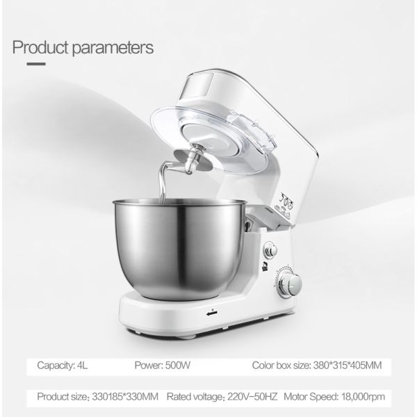 600W 4L Multifunctional Electric Mixer For Baking Electric Food Mixer