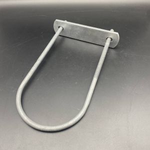 Cabeza redonda de acero inoxidable U-bolsillo personalizado con placa