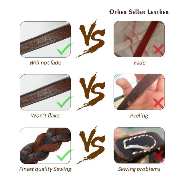 Браун заплел кожаное руководство поводка собаки Хандмаде для охотиться собаки тренировки