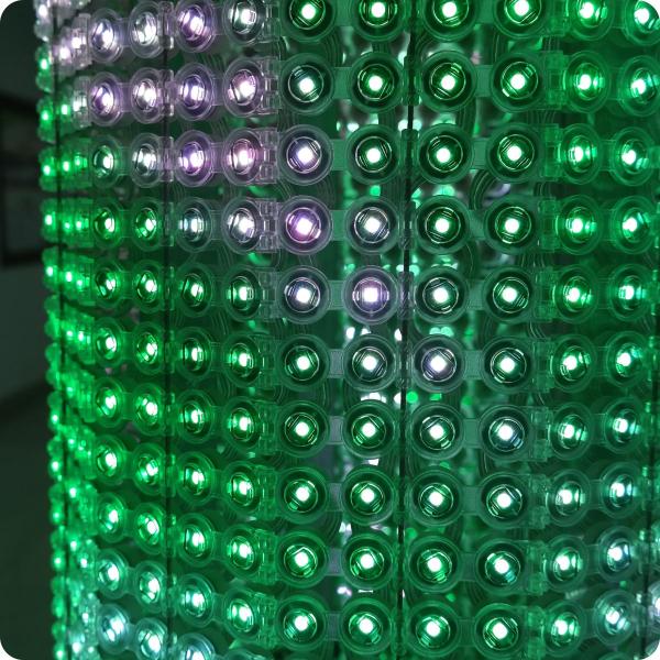 Прозрачный наружный светодиодный сетчатый экран T12 DC12V энергосберегающий