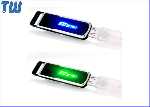 Plastic Sliding LED Light LOGO Colorful Customized Cool 8GB USB Flash Drive