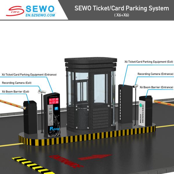 Steel Tempered Glass Housing Material Unique Parking Equipment With Voice System and 10000pcs Offline Storage Capacity