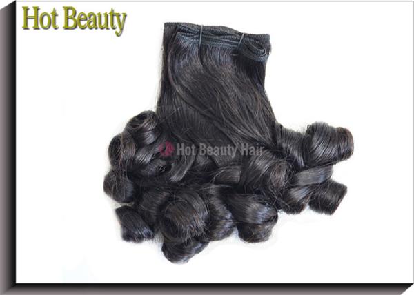Natural Black 1b# Grade 7A Virgin Hair / 10 Inch -14 Inch Customzied Spiral Curl Hair