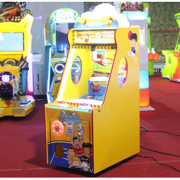 Happy Baby 2 Wooden Cabinet Kids Shooting Ball Game Machine For One Person