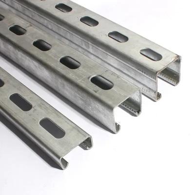 Perforated Metal Strut Cold Rolled Channel C Shaped Beam JIS G3101 Standards