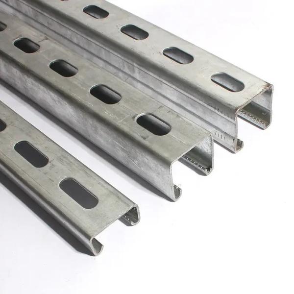 Perforated Metal Strut Cold Rolled Channel C Shaped Beam JIS G3101 Standards
