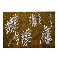 Backyard Metal Garden Fence Panel Decorative Laser Cut Metal Fence Panels
