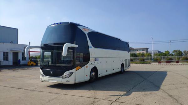 LHD/RHD Cummins 375HP Euro5 51+2 Seats Luxury Coach Bus YBL6128SD for sale