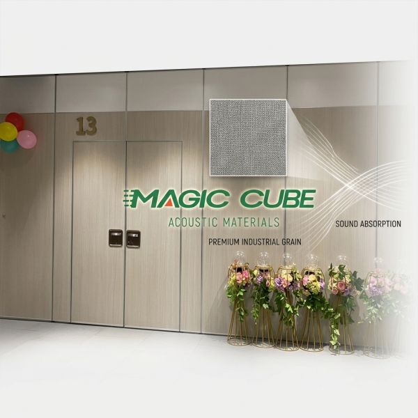 Polyester Fiber Acoustic Panel 600x600mm 15mm Sound Absorbing Wall Board for Co-working Space Interior Decoration