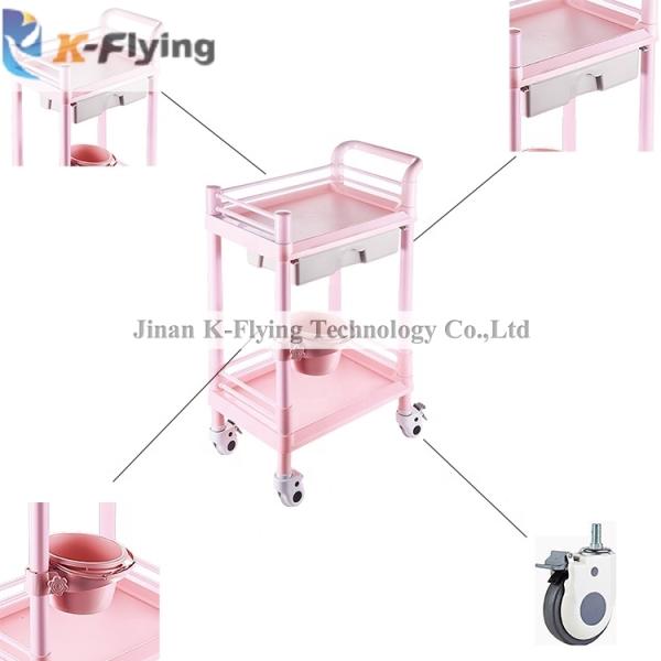 Universal Castors Mobile Dental Instrument Trolley For Health Care