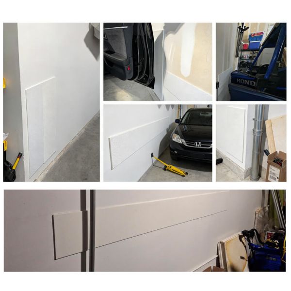 6mm White Anti Slip Garage Wall Bumpers Self Adhesive Car Door Bumper Protector