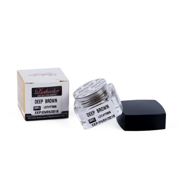 Permanent Cosmetic Pigments / Cream Pigment Deep Brown Easy To Color Microblading Ink