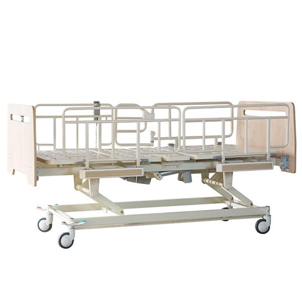 2 ABS Crank Wooden Electric Homecare Bed Anti Winding For Patient