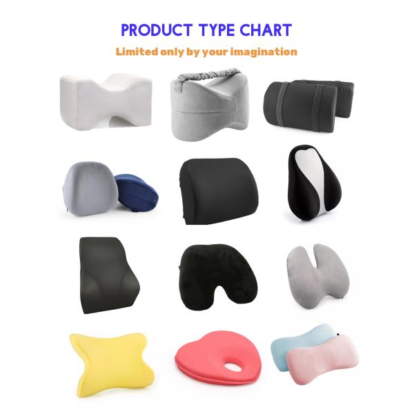 Side Sleeper Memory Foam Pillow with Customized Color and Removable Washable Cover