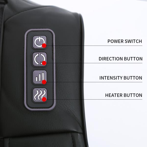 Infrared Heating Neck Massager With Heat , Electric Shiatsu Shoulder Massager