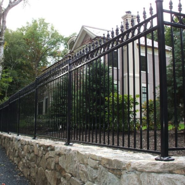 Safe And Stable Wrought Iron Fence Residence Decorative