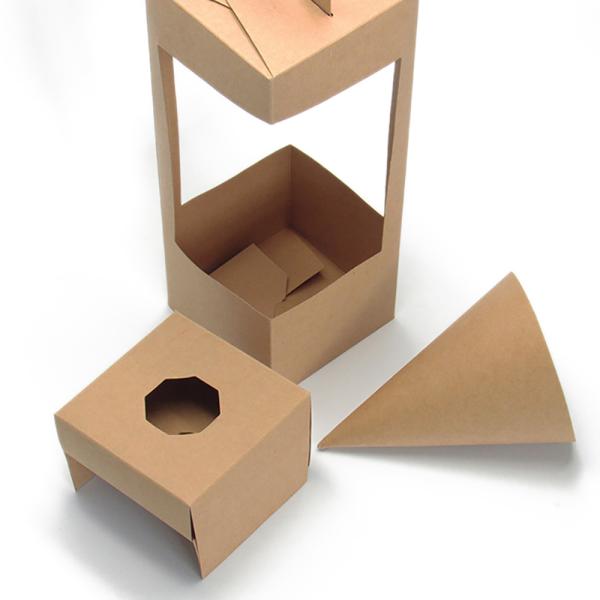 Tamaño personalizado Acceptado Embalaje de papel Kraft Caja de regalo para flores Arreglo de ramos