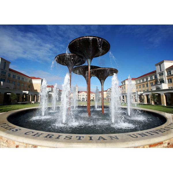 Фонтаны крупноразмерной нержавеющей стали на открытом воздухе для украшения школы