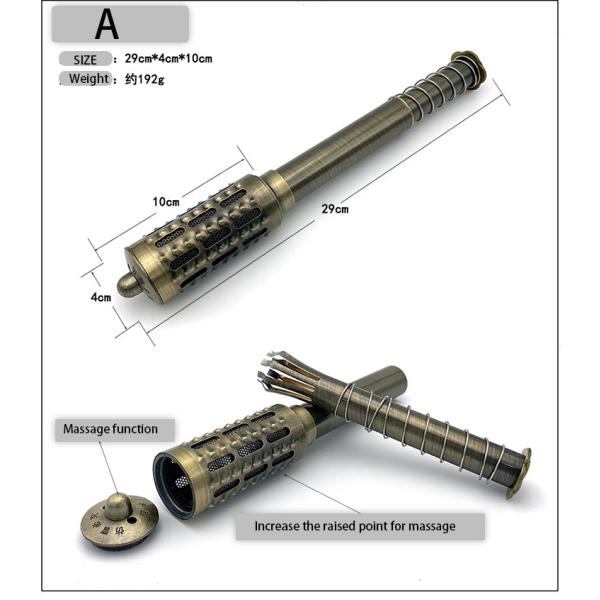Chinese Medicine Apparatus Stainless Steel and Copper Moxa Stick Burner for Massage