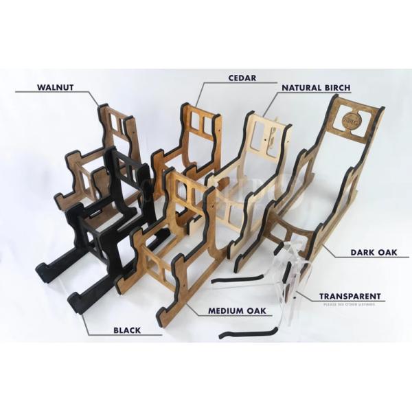 Non-Folding Rack 4 Guitar Stand Holder Quad Decker for Burning Finish Design Guitars