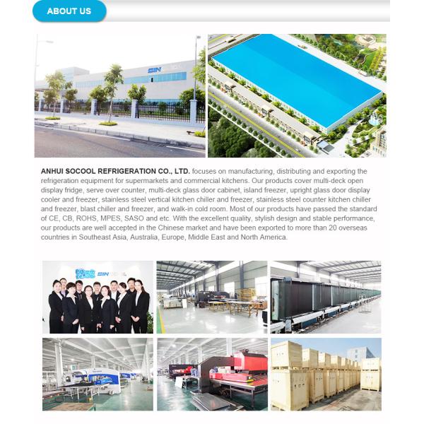 холодильник открытой выкладки емкости 1500Л для автомобиля бутылки охлаждая размораживает