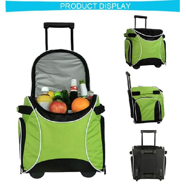Custom Bulk Nylon Picnic Cooler Bag / Trolley Cooler Bag Washable And Large Capacity