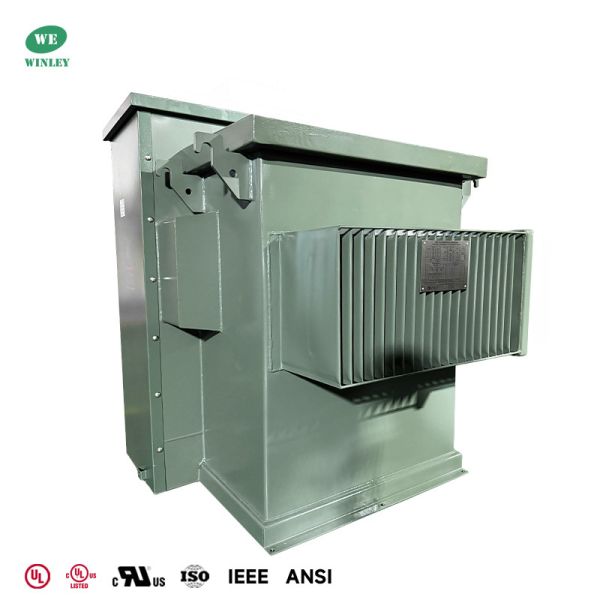 500kVA Three Phase Pad Mounted Transformer 12kV to 208Y/120 V with 304 Stainless Steel Enclosure UL Listed