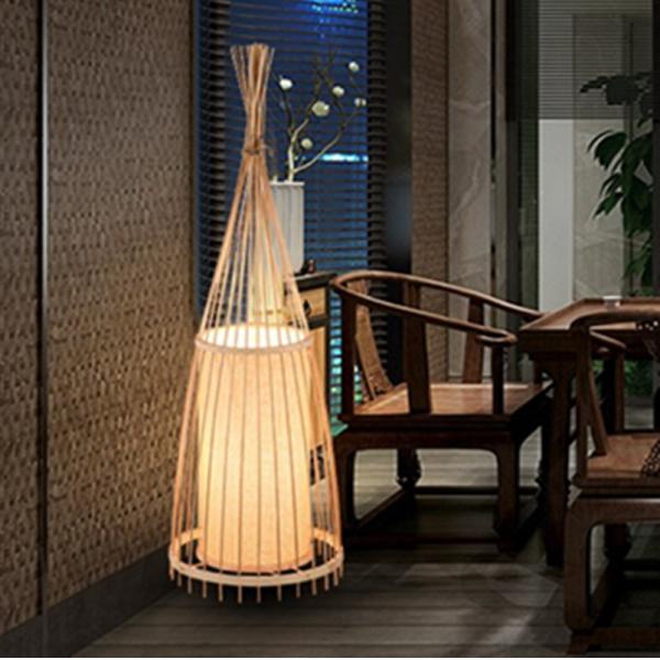 Chinese Bamboo Led Floor Lamps Standing Led Floor Lamps for Living Room Decorative Floor Lamp(WH-WFL-03)