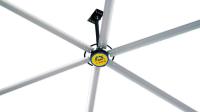 Rotor externo metálico Ventilador de teto industrial Fluxo de ar Motor DC sem escovas 14300m3/min Fluxo de ar