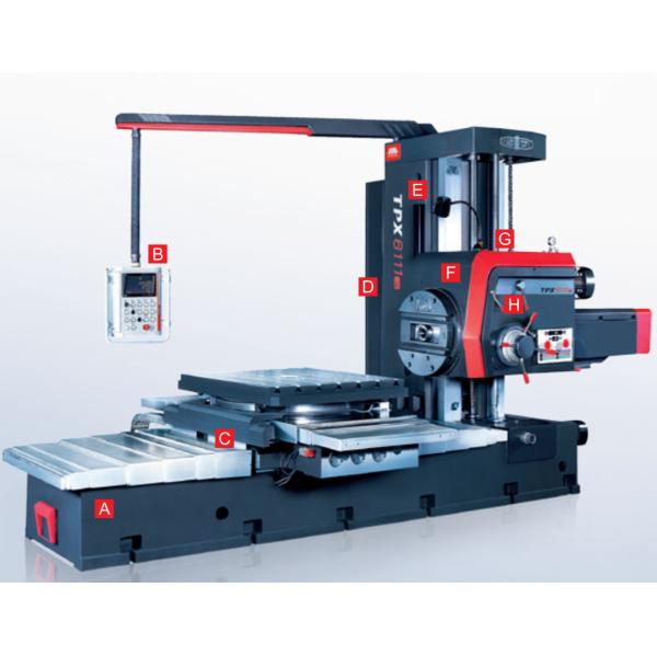 ZJ TPX6111B Horizontal Boring and Milling Machine With Digital Readout Device Steel Iron Drilling