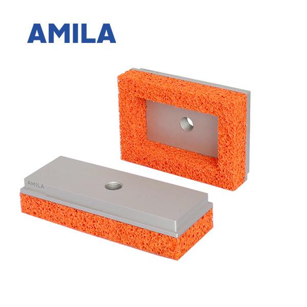 Shore Hardness Anodized Aluminum Foam Vacuum Gripper With Self Adhesive Sponge