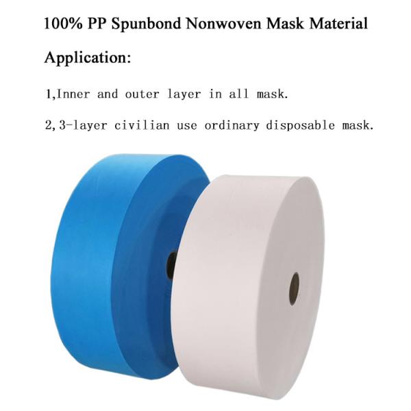 25 Gsm Polypropylene Non Woven Fabric Breathable For Hygiene