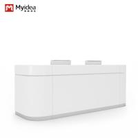 Moderno Design MYIDEA Mobiliário de escritório Design simples Marmo superior Mesa de recepção Suporte de personalização