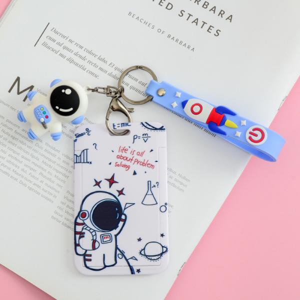 Silicone Card Holder Vertical With Lanyard Neck Strap Heavy Duty ID Card Business Card Offices Supplies