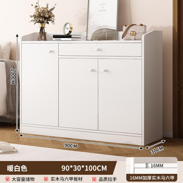 Large Capacity Space-Saving Solid Wood Shoe Storage Cabinet For Home Entrance, Home Exterior Door, Elevator Aisle